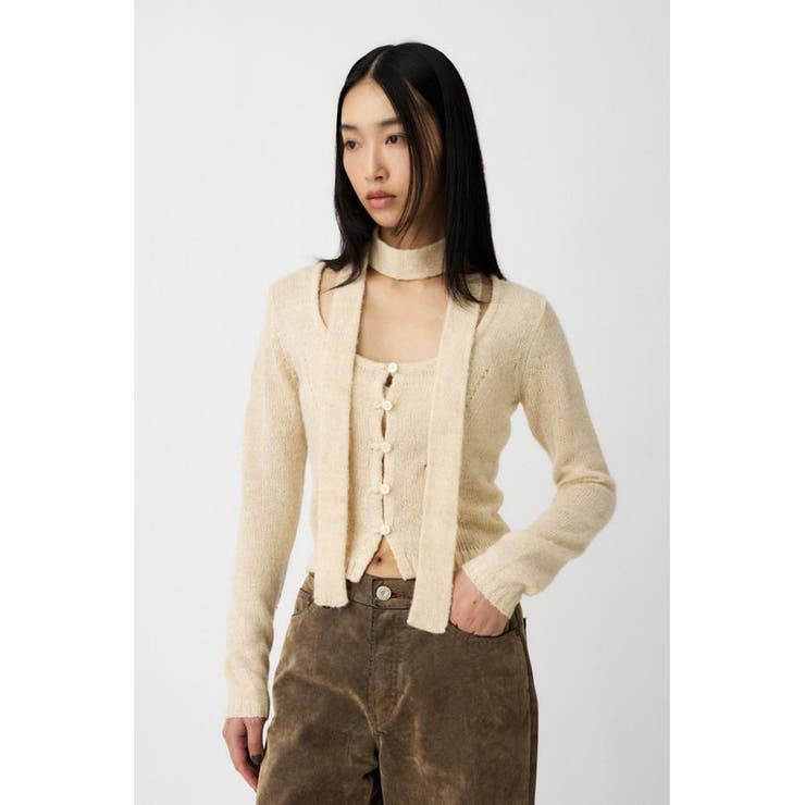 MIX YARN KNIT トップス | MOUSSY OUTLET | 詳細画像4 