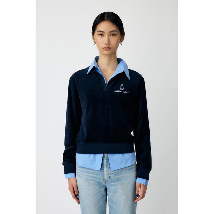 VELOUR POLO ロングスリーブＴシャツ | MOUSSY OUTLET | 詳細画像3 