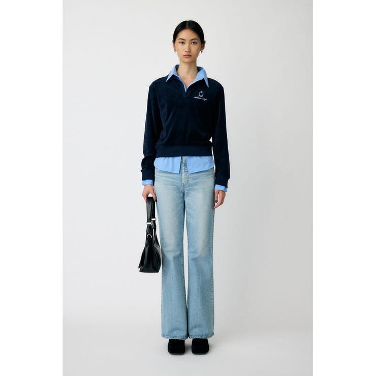 VELOUR POLO ロングスリーブＴシャツ | MOUSSY OUTLET | 詳細画像5 