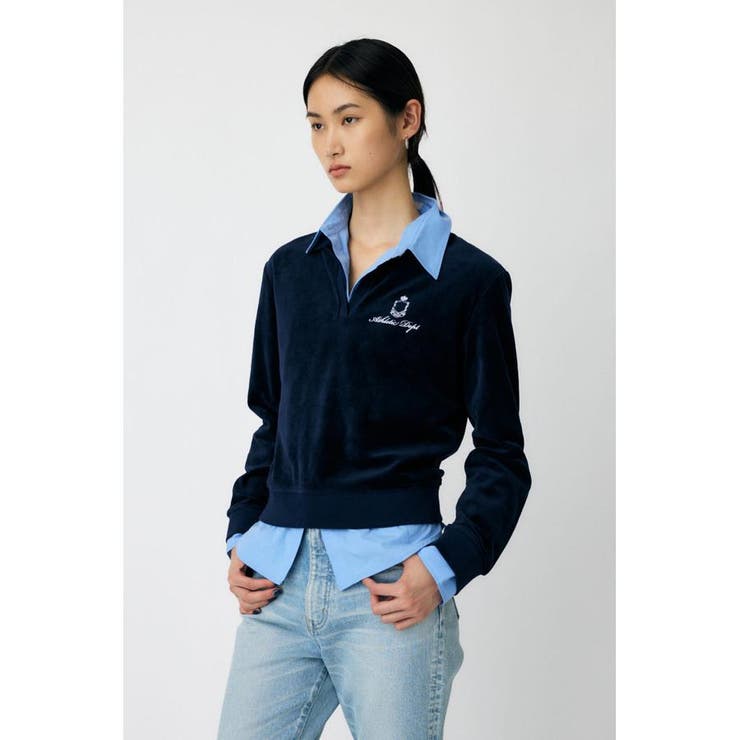 VELOUR POLO ロングスリーブＴシャツ | MOUSSY OUTLET | 詳細画像6 