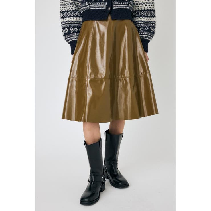 F/LEATHER フレアスカート | MOUSSY OUTLET | 詳細画像14 