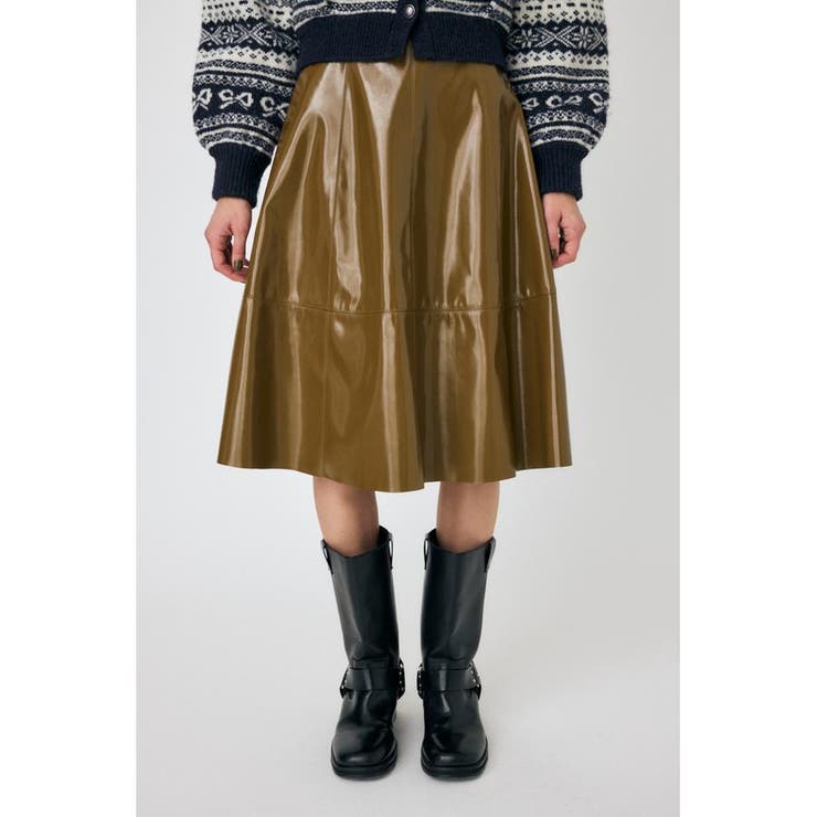 F/LEATHER フレアスカート | MOUSSY OUTLET | 詳細画像16 