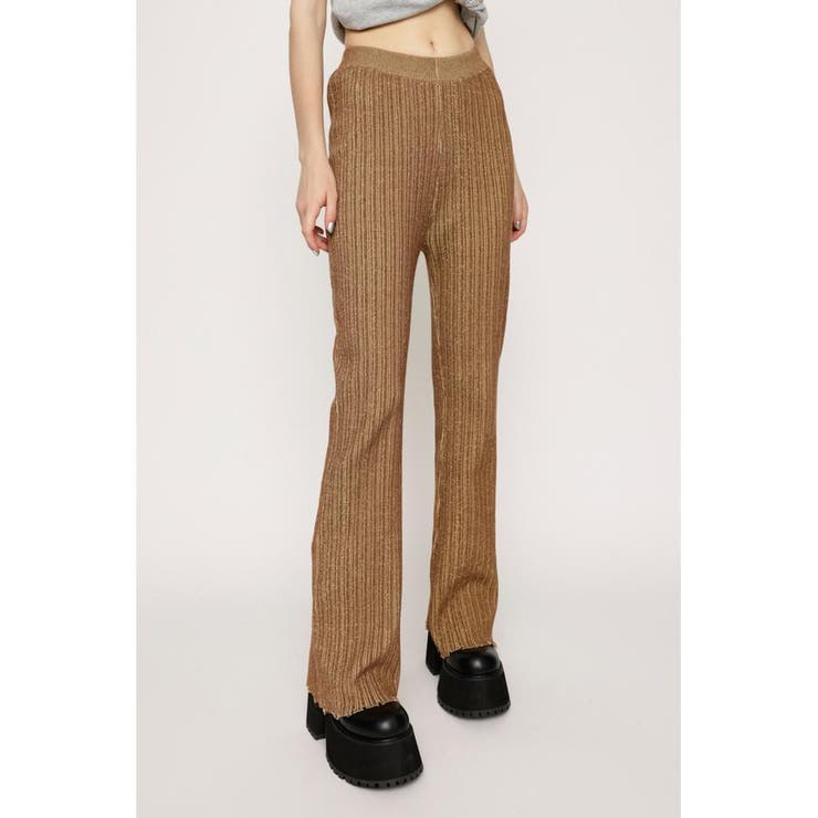 DAMAGE HEM STRAGHT FLARE パンツ | SLY OUTLET | 詳細画像2 