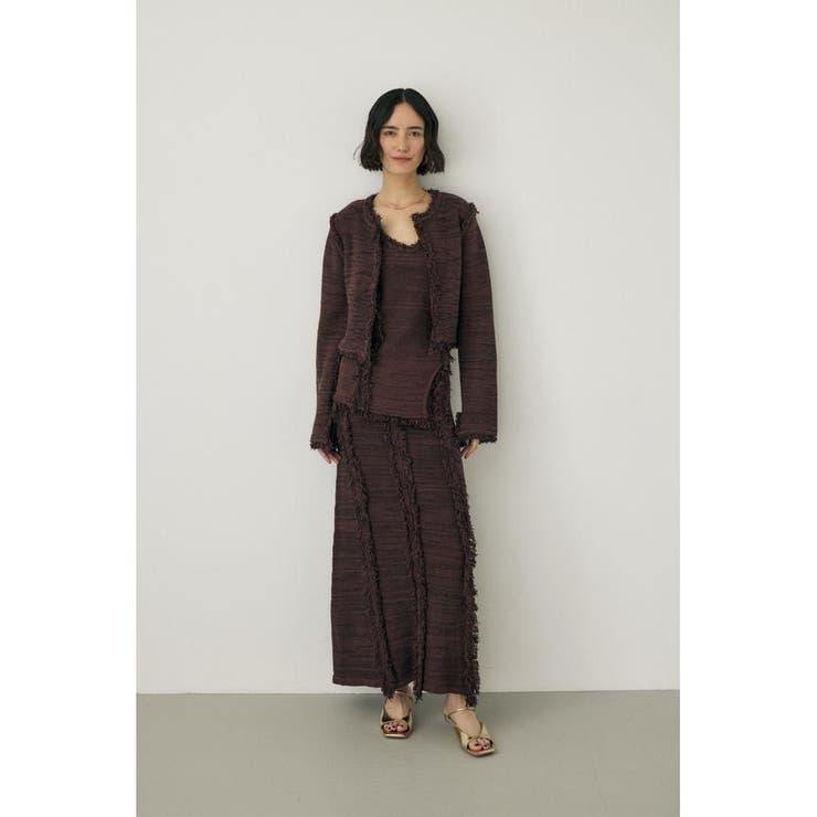 ツイードニットタンクトップ オーガニックコットン使用 | MOUSSY OUTLET | 詳細画像8 