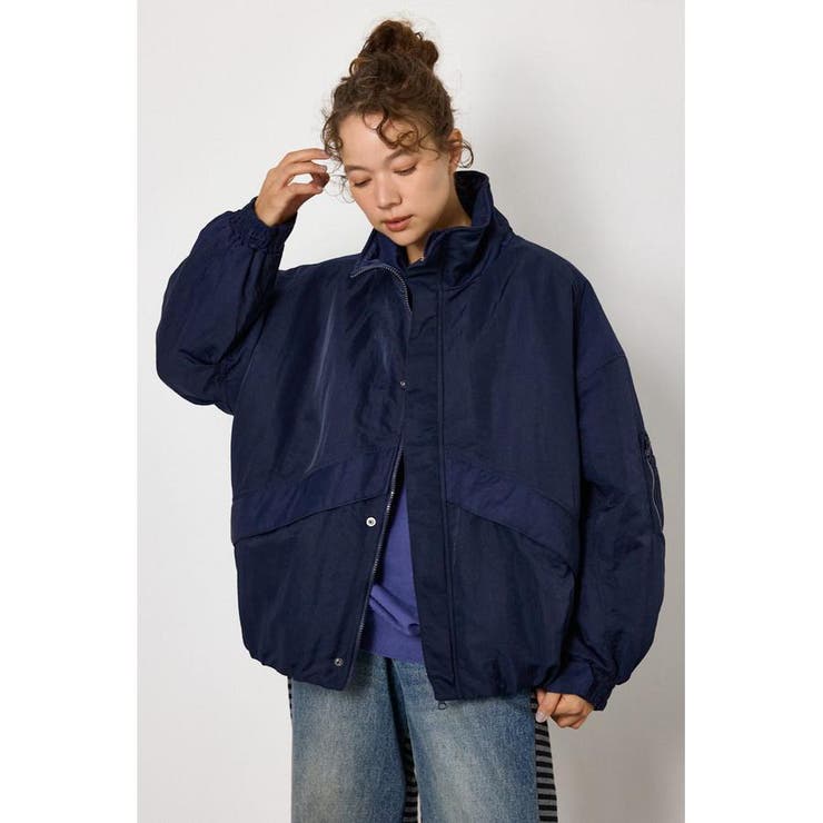 NVY | LEVEL5 STAND NECK ブルゾン | RODEO CROWNS WIDE BOWL