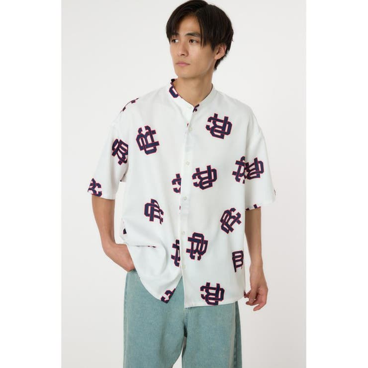 モノグラムバンドカラーシャツ | RODEO CROWNS WIDE BOWL | 詳細画像1 