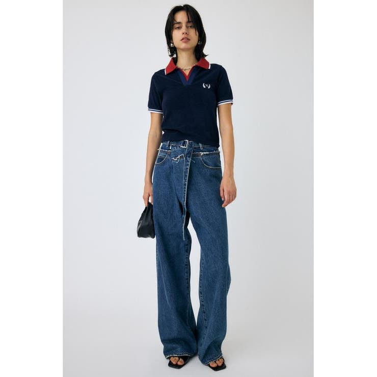 DOUBLE COLLAR PILE SKIPPER Tシャツ | MOUSSY OUTLET | 詳細画像8 