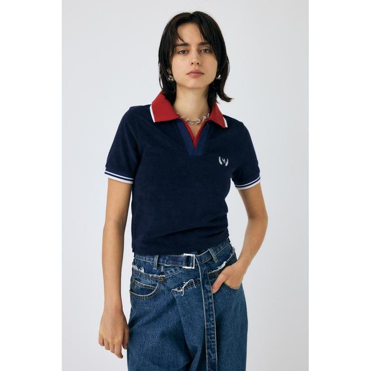 DOUBLE COLLAR PILE SKIPPER Tシャツ | MOUSSY OUTLET | 詳細画像11 