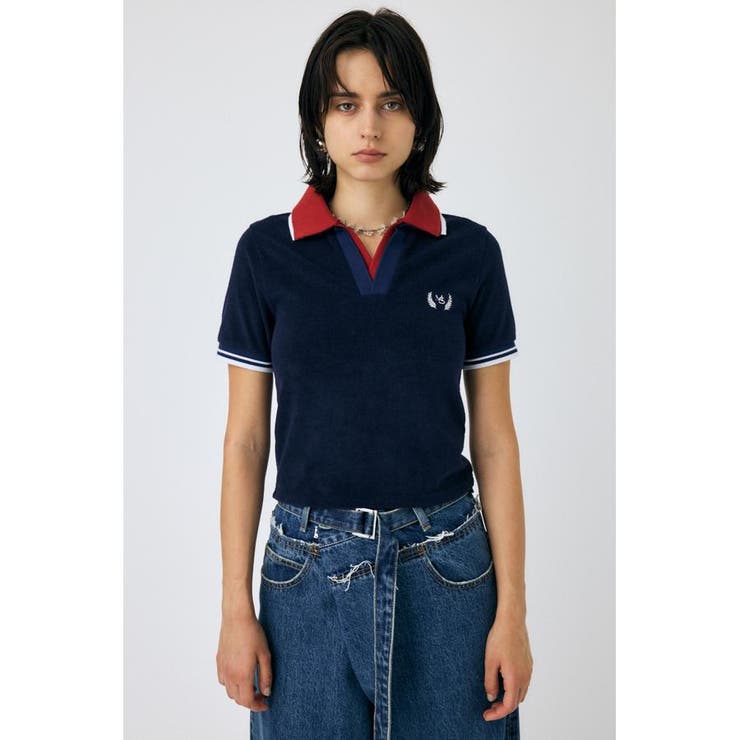 DOUBLE COLLAR PILE SKIPPER Tシャツ | MOUSSY OUTLET | 詳細画像12 