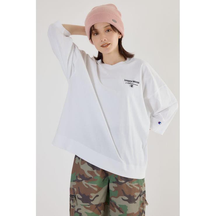 Champion Vネック7分袖トップス | RODEO CROWNS WIDE BOWL | 詳細画像4 