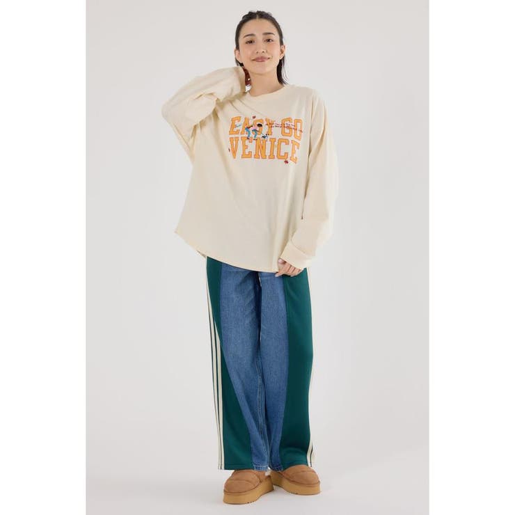 embroidery collegeロング Tシャツ | RODEO CROWNS WIDE BOWL | 詳細画像5 