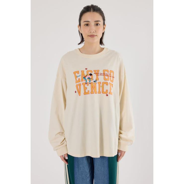 embroidery collegeロング Tシャツ | RODEO CROWNS WIDE BOWL | 詳細画像7 