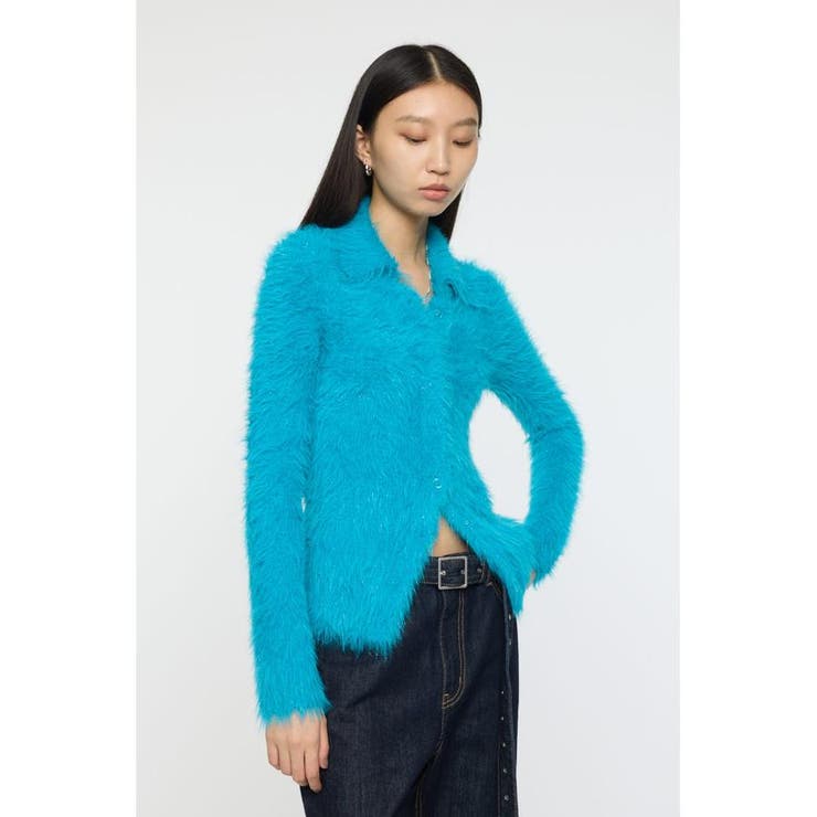 FEATHER LIKE KNIT シャツ | MOUSSY OUTLET | 詳細画像15 