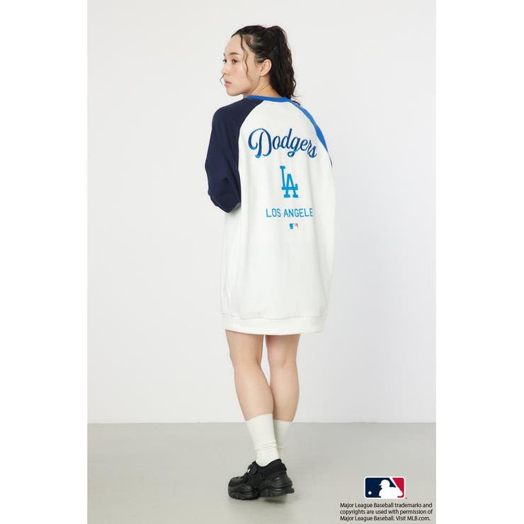 O/WHT1 | MLBラグランスウェットワンピース | RODEO CROWNS WIDE BOWL