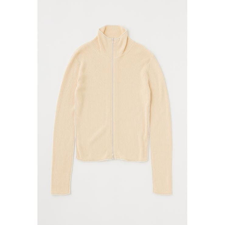 BI COLOR ZIP UP RIB ニット | MOUSSY OUTLET | 詳細画像8 