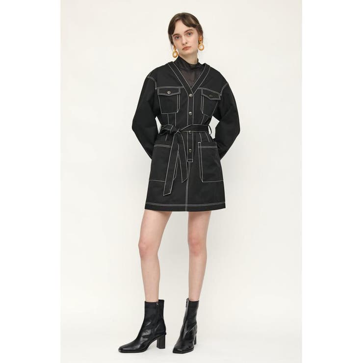 Front Button Puff Sleeve S ワンピース 品番 Bjlw Sly Outlet スライ アウトレット のレディースファッション通販 Shoplist ショップリスト