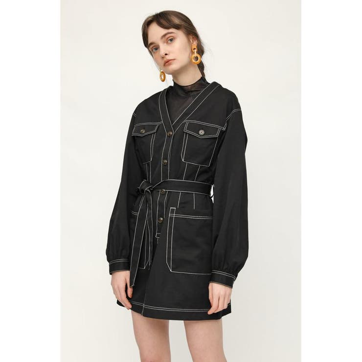 Front Button Puff Sleeve S ワンピース 品番 Bjlw Sly スライ のレディースファッション通販 Shoplist ショップリスト