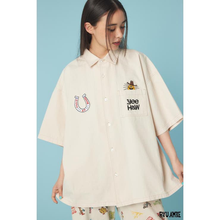 (Ryu Ambe)Yee Haw シャツ | RODEO CROWNS WIDE BOWL | 詳細画像2 