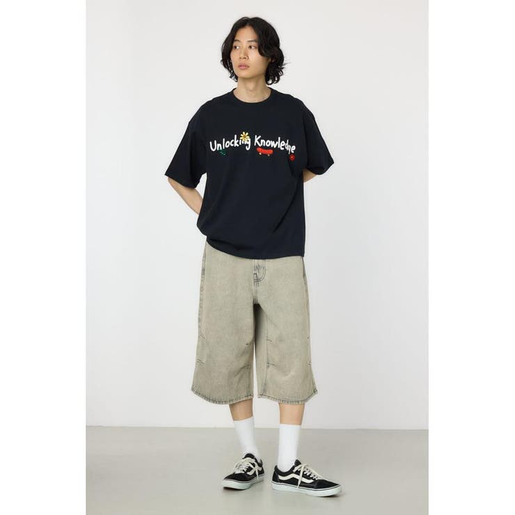 L/GRY1 | デニムバミューダパンツ | RODEO CROWNS WIDE BOWL