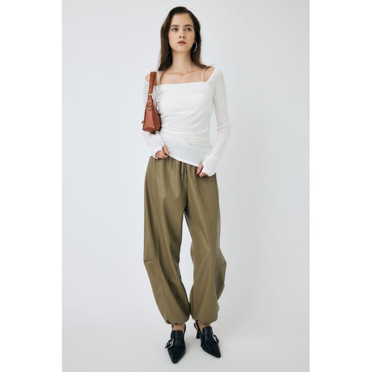 F/LEATHER JOGGER パンツ | MOUSSY OUTLET | 詳細画像8 