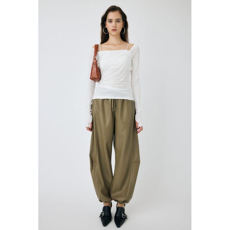F/LEATHER JOGGER パンツ | MOUSSY OUTLET | 詳細画像10 