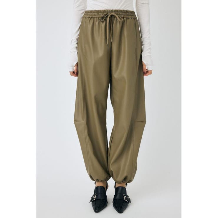 KHA | F/LEATHER JOGGER パンツ | MOUSSY OUTLET