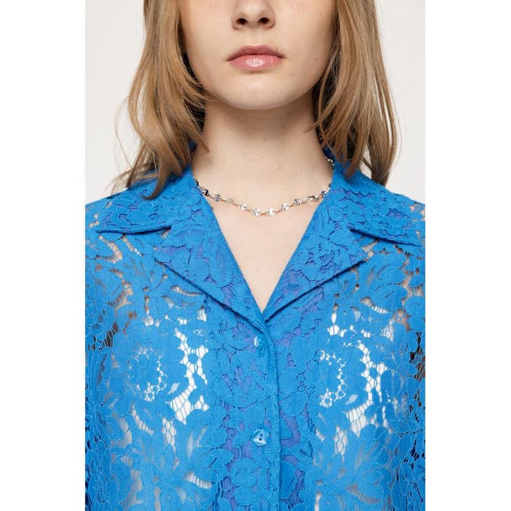 SCALLOP LACE CROP シャツ[品番：BJLW0025721]｜SLY OUTLET