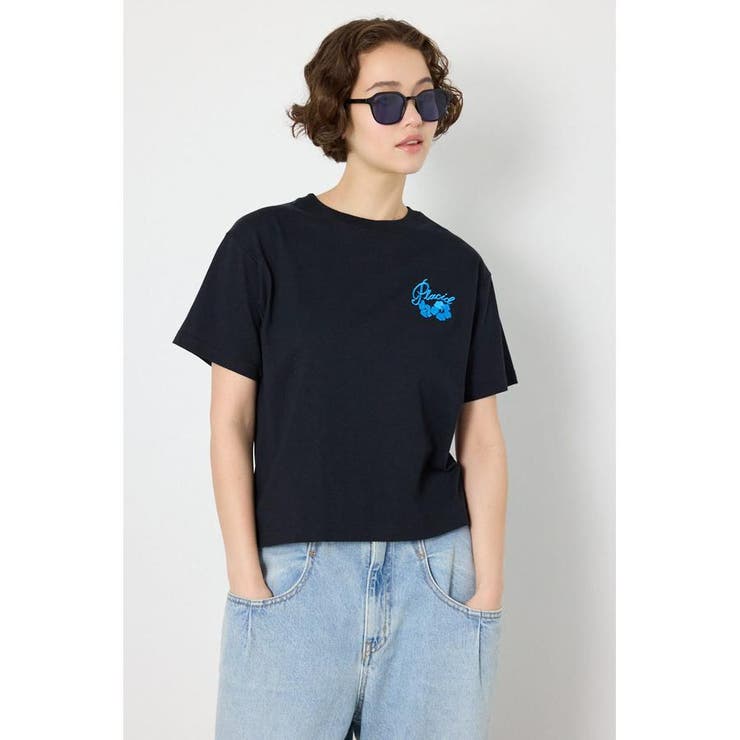 BLK | ビーチ柄Tシャツ | RODEO CROWNS WIDE BOWL