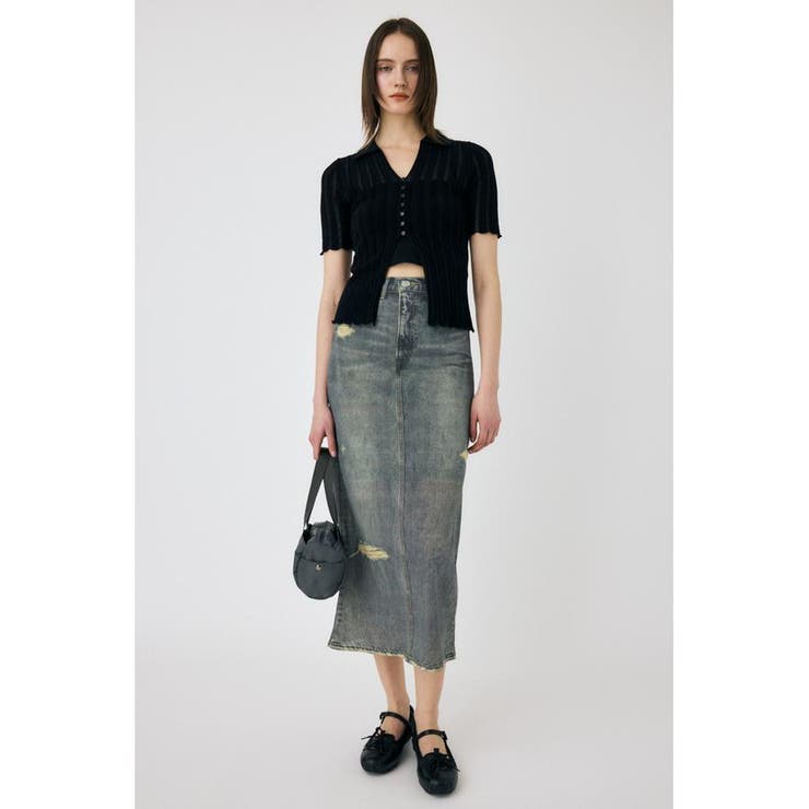 COTTON KNIT OPENWORK カーディガン | MOUSSY OUTLET | 詳細画像8 