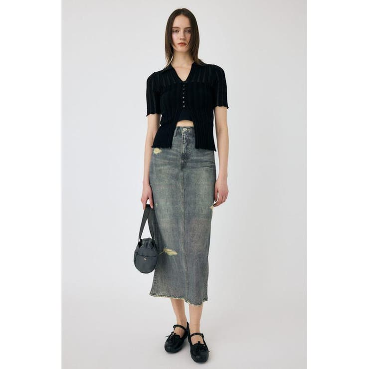 COTTON KNIT OPENWORK カーディガン | MOUSSY OUTLET | 詳細画像10 