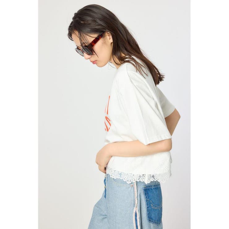 ヘムレースTシャツ | RODEO CROWNS WIDE BOWL | 詳細画像3 