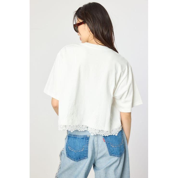 ヘムレースTシャツ | RODEO CROWNS WIDE BOWL | 詳細画像4 