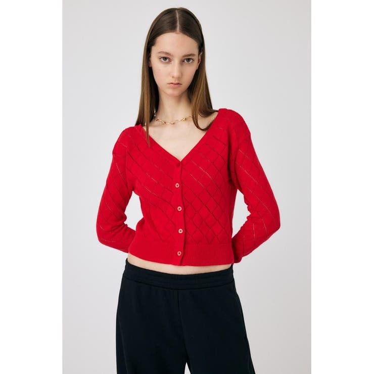 EYELET ニットカーディガン | MOUSSY OUTLET | 詳細画像10 