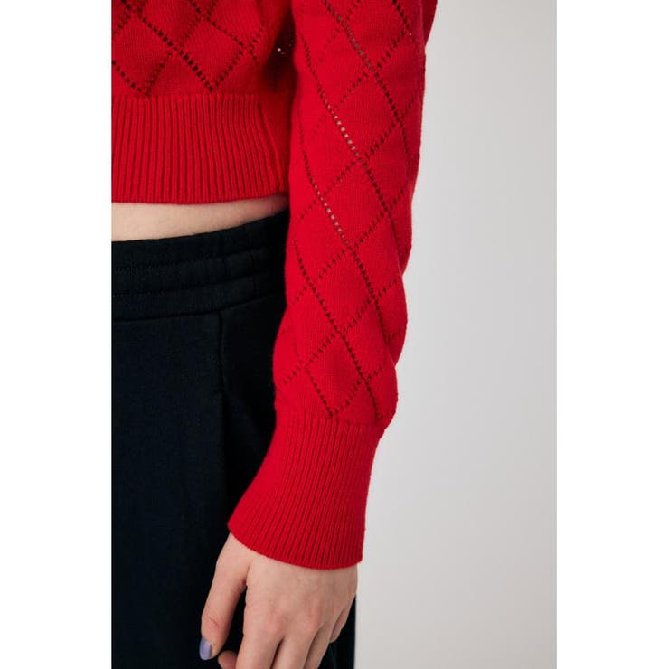 EYELET ニットカーディガン | MOUSSY OUTLET | 詳細画像16 