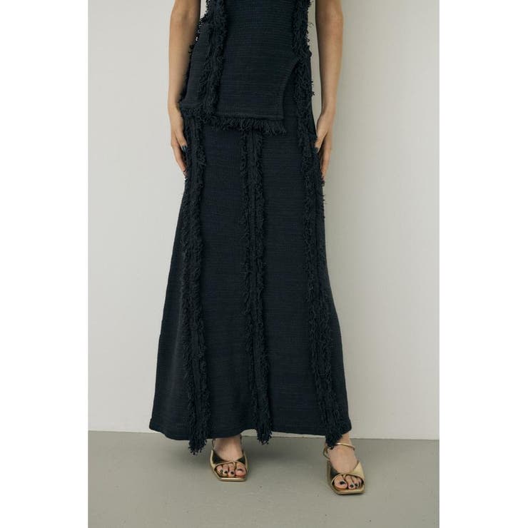 ツイードニットスカート オーガニックコットン使用 | MOUSSY OUTLET | 詳細画像2 