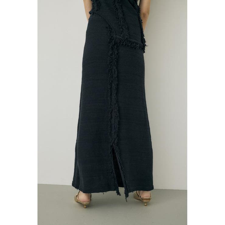 ツイードニットスカート オーガニックコットン使用 | MOUSSY OUTLET | 詳細画像4 