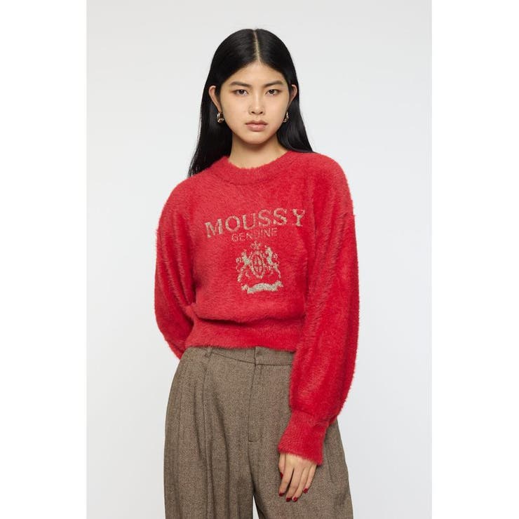 RED | FLUFFY MOUSSY KNIT トップス | MOUSSY OUTLET