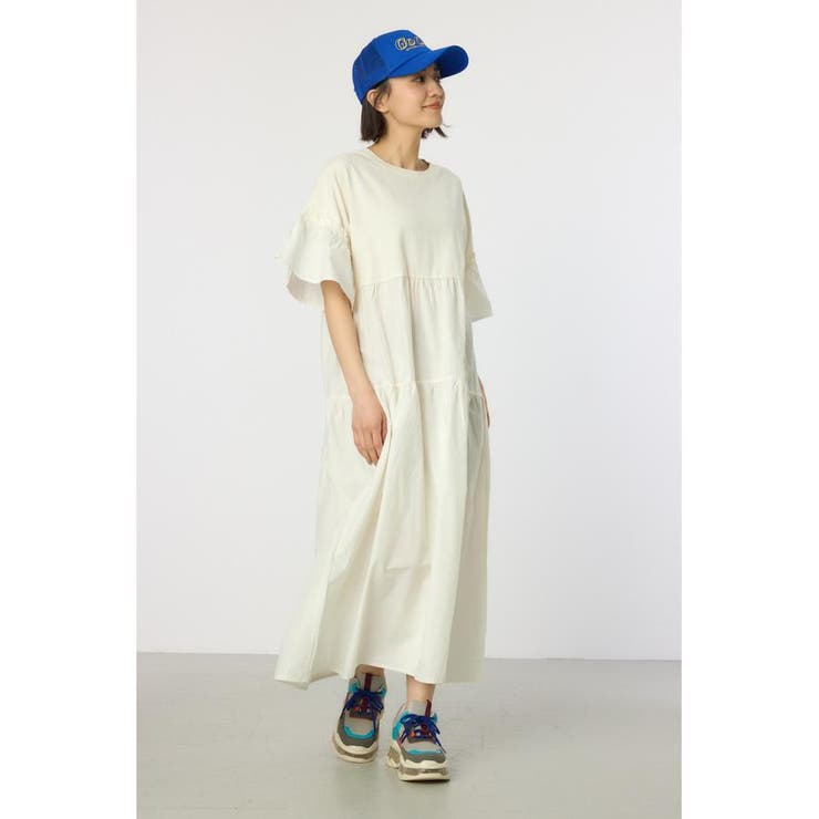 ピグメントドッキングティアードワンピース | RODEO CROWNS WIDE BOWL | 詳細画像1 