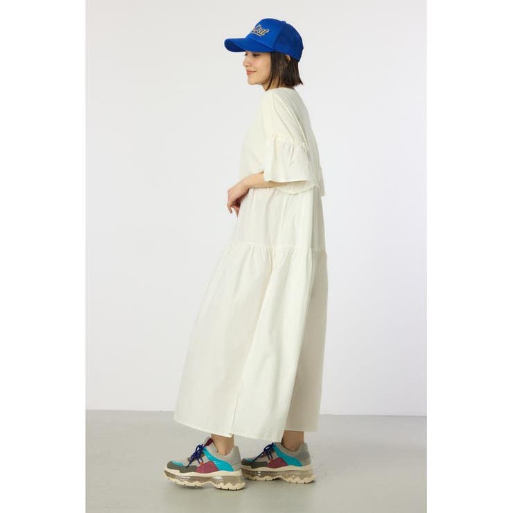 ピグメントドッキングティアードワンピース | RODEO CROWNS WIDE BOWL | 詳細画像3 