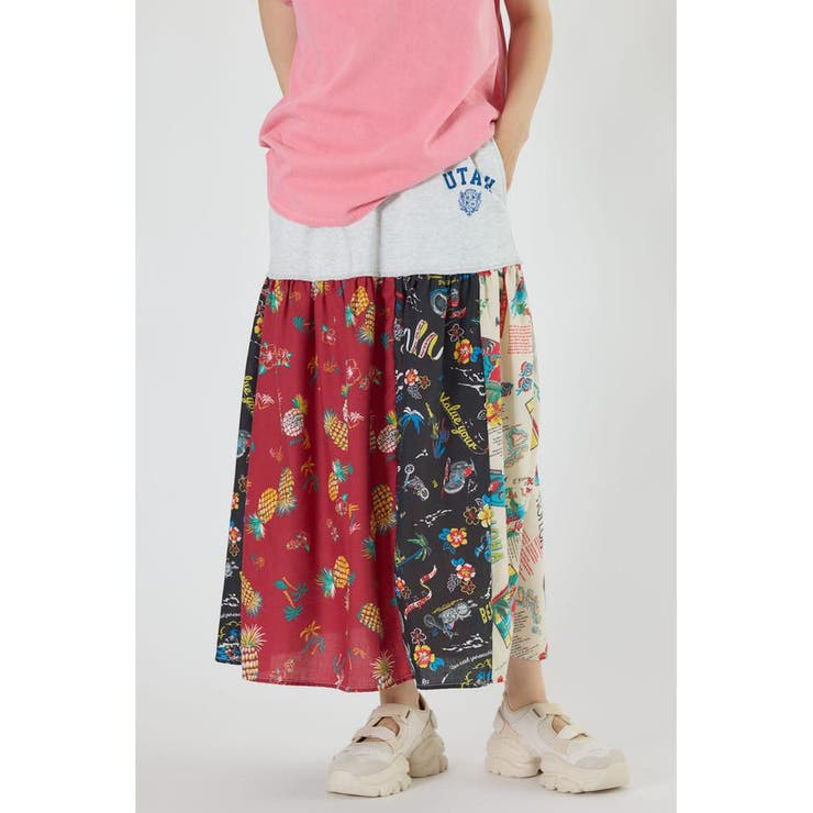 L/T.GRY1 | ドッキングアロハスカート | RODEO CROWNS WIDE BOWL