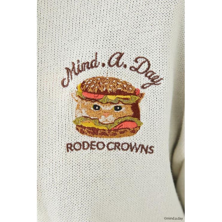 (MIND.A.DAY)ワンポイントニットフーディー | RODEO CROWNS WIDE BOWL | 詳細画像12 