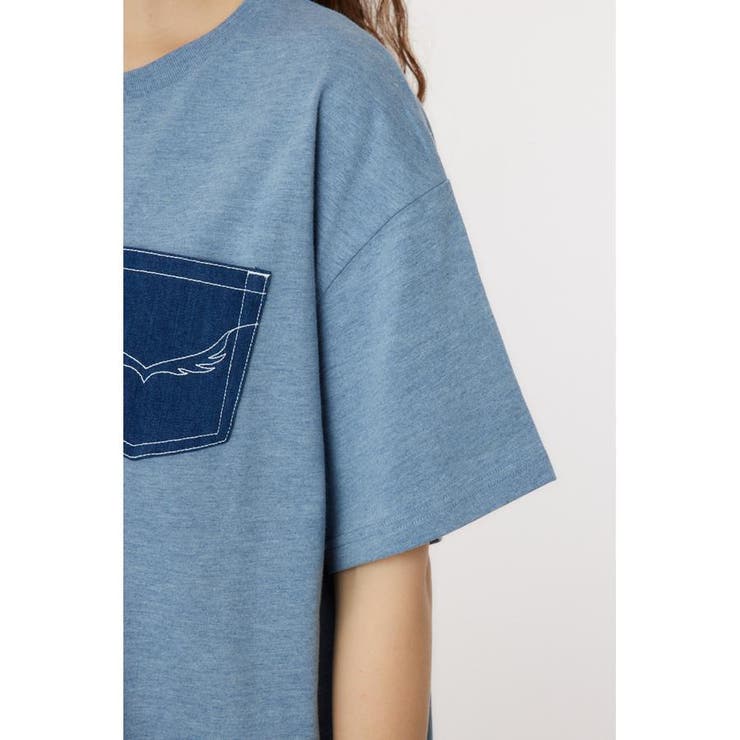 Oblong Logo デニムアップリケTワンピース | RODEO CROWNS WIDE BOWL | 詳細画像27 