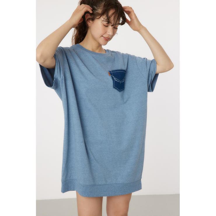 Oblong Logo デニムアップリケTワンピース | RODEO CROWNS WIDE BOWL | 詳細画像21 