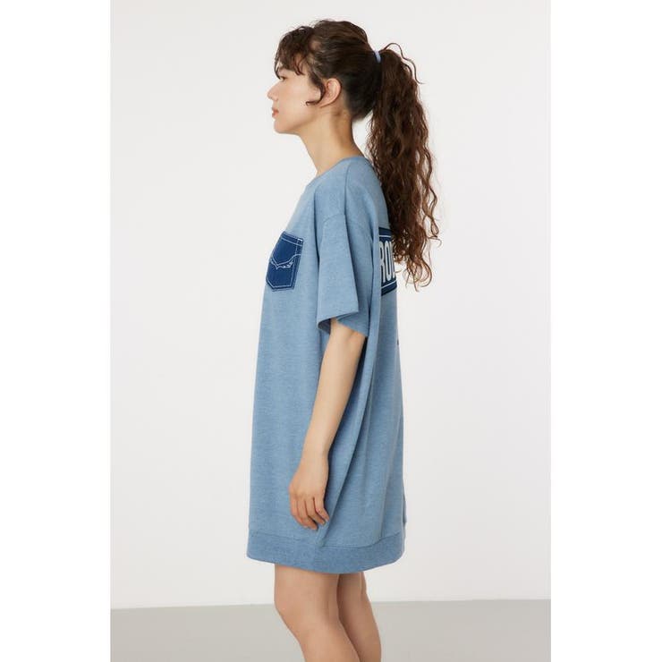 Oblong Logo デニムアップリケTワンピース | RODEO CROWNS WIDE BOWL | 詳細画像23 