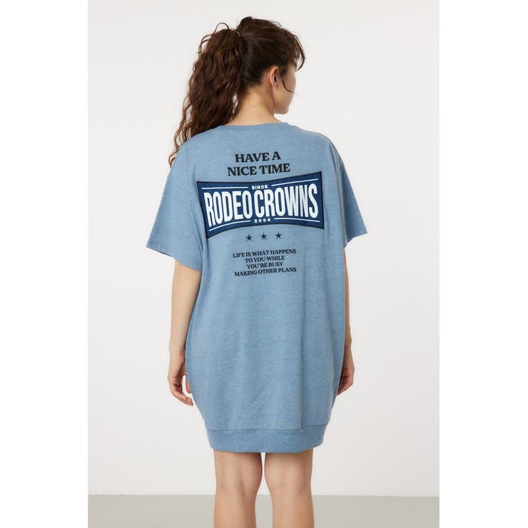 Oblong Logo デニムアップリケTワンピース | RODEO CROWNS WIDE BOWL | 詳細画像24 