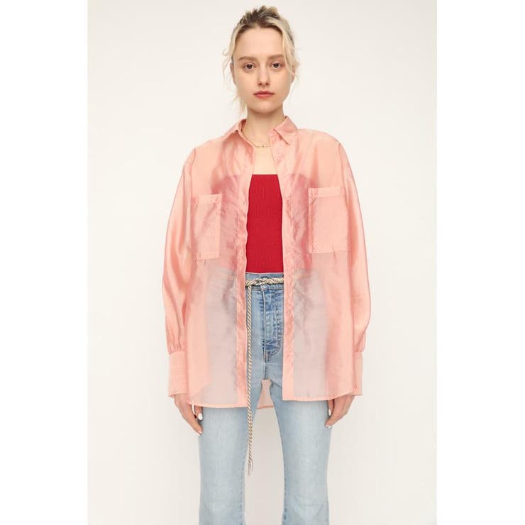 PNK | SHINY SHEER シャツ | SLY OUTLET