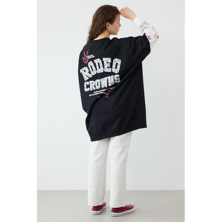 フェイクレイヤードフラワーロゴワンピース | RODEO CROWNS WIDE BOWL | 詳細画像6 
