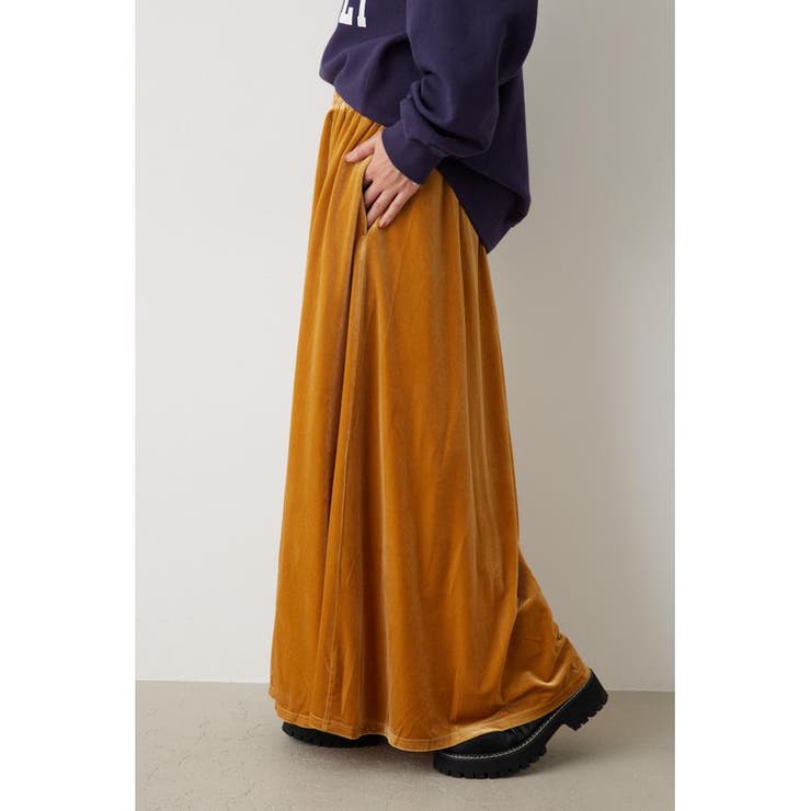 リラックスベロアスカート | RODEO CROWNS WIDE BOWL | 詳細画像3 