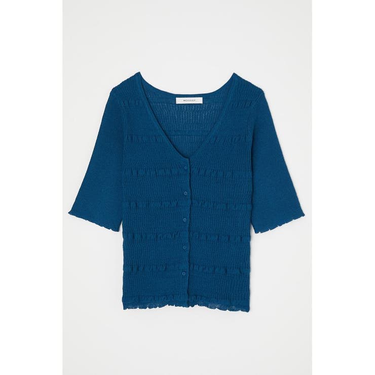 BLU】FRONT BUTTON KNIT カーディガン[品番：BJLW0022760]｜MOUSSY