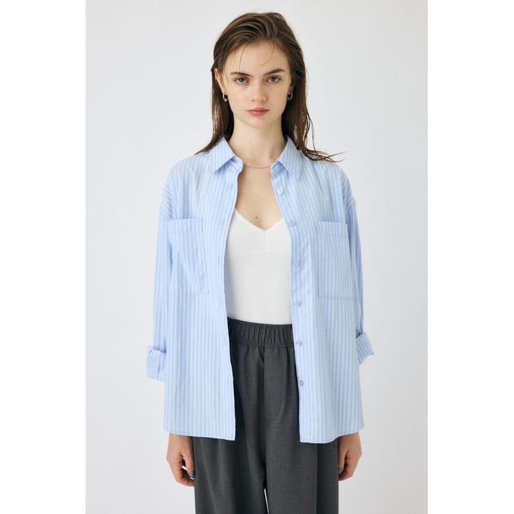 STRIPE COLOR シャツ | MOUSSY OUTLET | 詳細画像19 